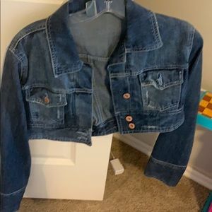 Jeans cropped jacket